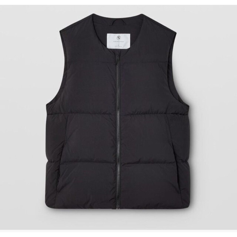 BMW Goods With Freude Men's Black Puffer Gilet Vest Size S NWT $225